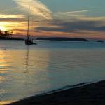 Staff photo/Cali Bagby                                A boat moored at Clark Island Marine State Park.