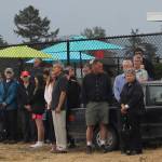 Staff photo/Hayley Day                                An honor guard ceremony is performed for <a href="https://www.sanjuanjournal.com/obituaries/lee-allen-brewer-2018/" target="_blank">Lee Allen Brewer</a> at his memorial on Aug. 11.