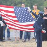 Staff photo/Hayley Day                                An honor guard ceremony is performed for <a href="https://www.sanjuanjournal.com/obituaries/lee-allen-brewer-2018/" target="_blank">Lee Allen Brewer</a> at his memorial on Aug. 11.
