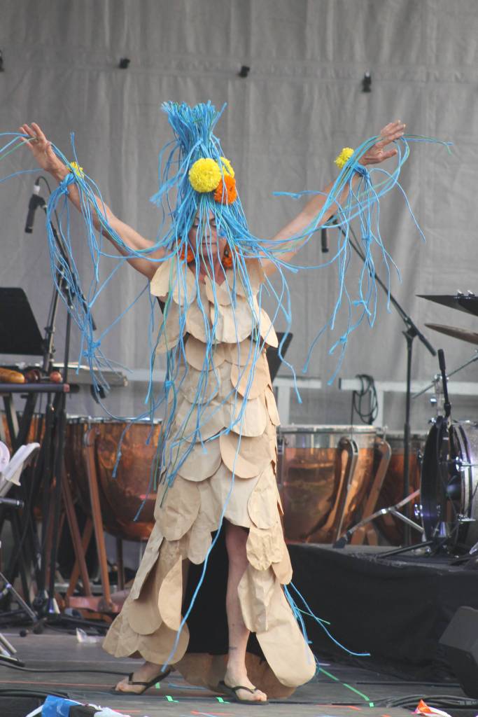 Staff photo/Heather Spaulding Mermaid outfits created from old nets.