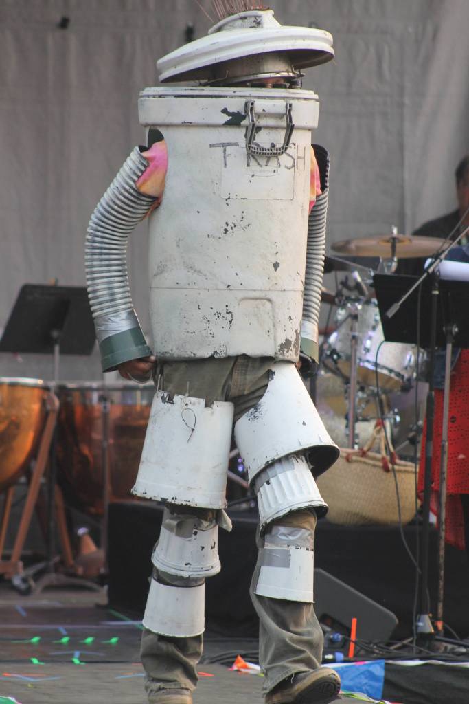 Staff photo/Heather Spaulding The ultimate trash recycling - a trash can.