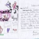 Contributed image/San Juan Public Schools Foundation                                A thank you letter from a district student for books donated by the San Juan Public Schools Foundation.