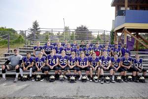 Staff photo/Tate Thomson                                Bottom row (l-r): Nicholas Al-Gattis, Jaxson Waldren, Jonny Olsen,A.J. Rude, Dylan Robersen, Jack Mason, Max Field, Cameron Wilson, Conner Haines, Tate Geiser, Geoffry Volk. Middle row(l-r): Jaden Jones, Michael Walters, Teagan August- Frocklage, Jordan Lawson, Mateo Blackmon, Austin Wynne, Kaden Ritchie, Kyson Jackson, (#64 Victor Quiroz no longer on team).                                Top row (l-r): Kaden Perez, Emeron Geiser, Andy Rude, Ian Volk, Brian Wolf, Will Leeming, Gavin Mason, Weston Swirtz, Milo Geiser.