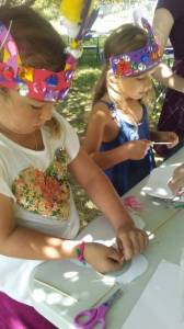 Contributed photo/San Juan Islands Art Museum. Ami and Nadia at work.