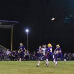 Contributed photo / John k. Stimpson                                Wolverine Jordan Lawson runs to receive a pass on Sept. 29.