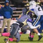 Contributed photo/John StimpsonMatro Blackmon stops the Braves runner in his tracks.