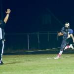 Contributed photo/John Stimpson                                Wolverine Connor Haines, a ninth-grade running back, scored his first touch down in the final minutes of the game.