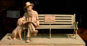 Contributed photo/Town of Friday Harbor                                A model of the sculpture on display at town hall.