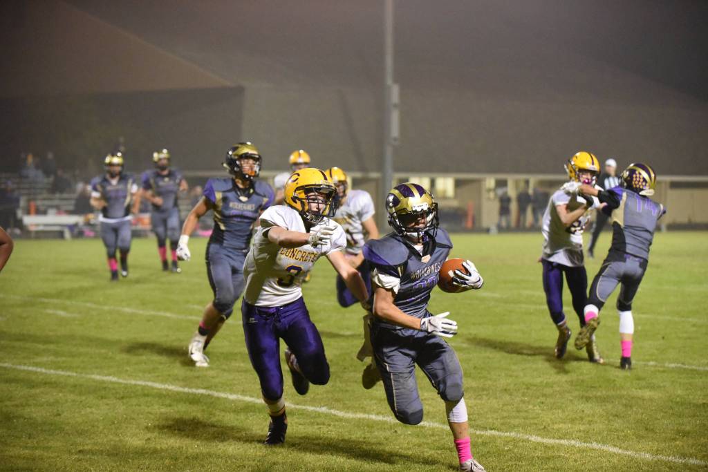 Contributed photo/John StimpsonSwift-footed Kyson Jackson outpaced the Lions with this big yard gaining run.