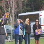 Staff photo/Hayley Day                                Fans support the team on the sidelines.