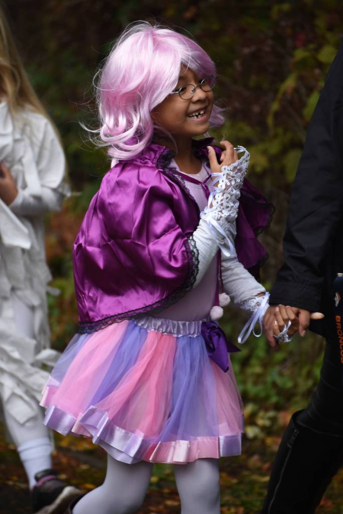 Staff photo/Tate Thomson                                Students and staff on parade.