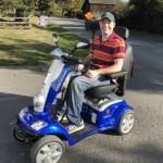 Contributed photo                                Aaron DErrico with his new scooter.