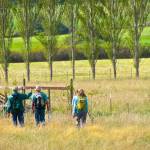 Contributed photo/Lopez Community Trail Network                                Hikers walk a trail on Lopez Island.