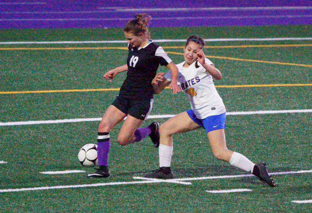 Contributed photo/Claudia Mills                                Boys soccer playoff game with Puget Sound Adventist Academy.