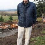 Staff photo/Heather Spaulding                                Volunteer extraordinaire Bill Gendron at a home building site.
