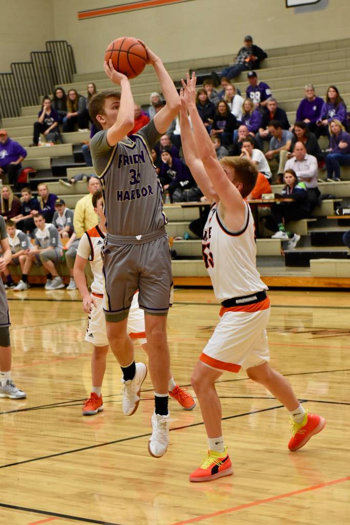 Contributed photo/John Stimpson                                Marshall Clark takes a jump shot.