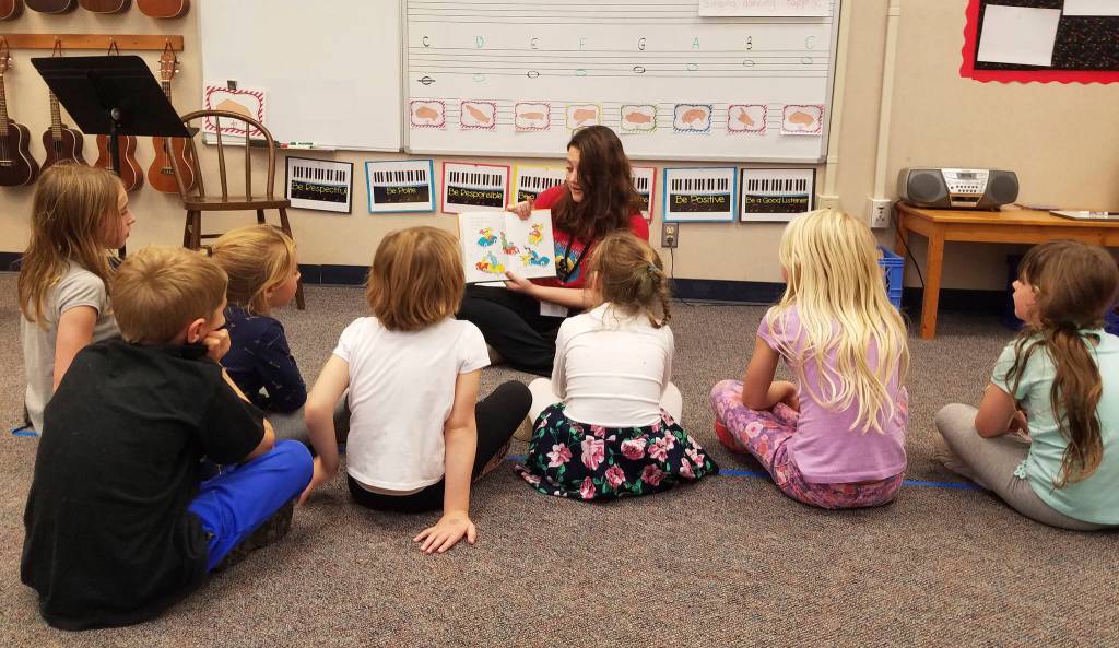 Contributed photo                                Annie and Chiara taught a youth theater class.