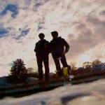 Contributed photo/Emmett Carrier and Evan Foley                                An ROV snaps a shot of Emmett Carrier and Evan Foley as they research pollution at the Port of Friday Harbor.