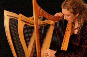 Contributed photo/Isle Seat Theatre                                Celtic harpist Kathie Hardy.