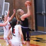 Contributed photo/John Stimpson                                Tori Polda goes up for two points.