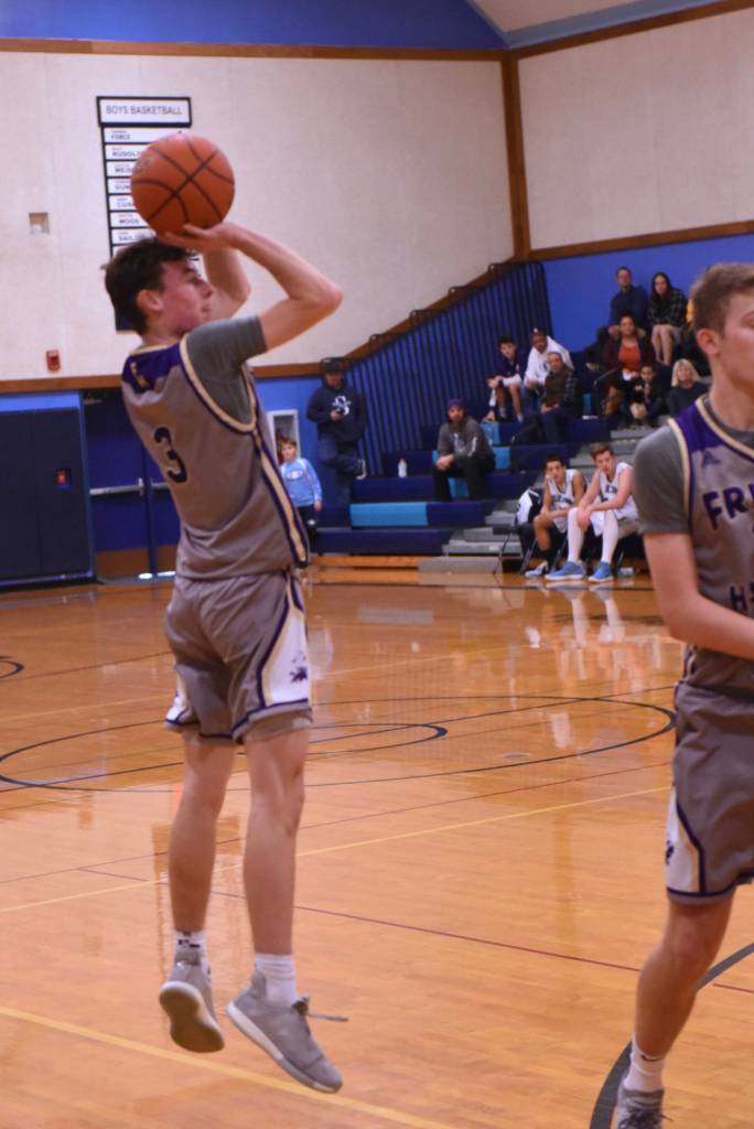 Contributed photo/John Stimpson                                Lucas Chevalier was on fire at the 3-foot line, making several shots.