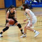 Contributed photo/John Stimpson                                Ava Hoffman brings the ball down court.