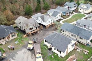 Home trust house reaches third and final destination