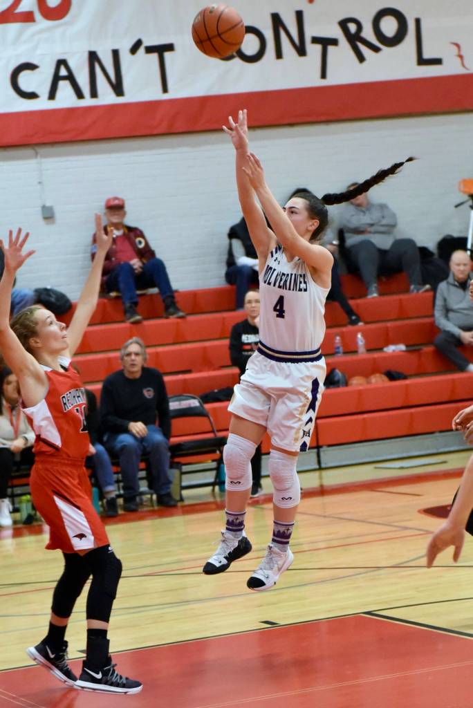Contributed photo/John Stimpson                                Ava Hoffman takes a 6-foot jump shot.