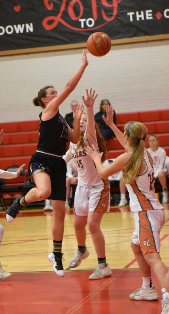 Contributed photo/John Stimpson                                Leah Black releases an 8-foot jump shot.
