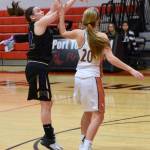 Contributed photo/John Stimpson                                Liz Cruz shoots from the top of the key.