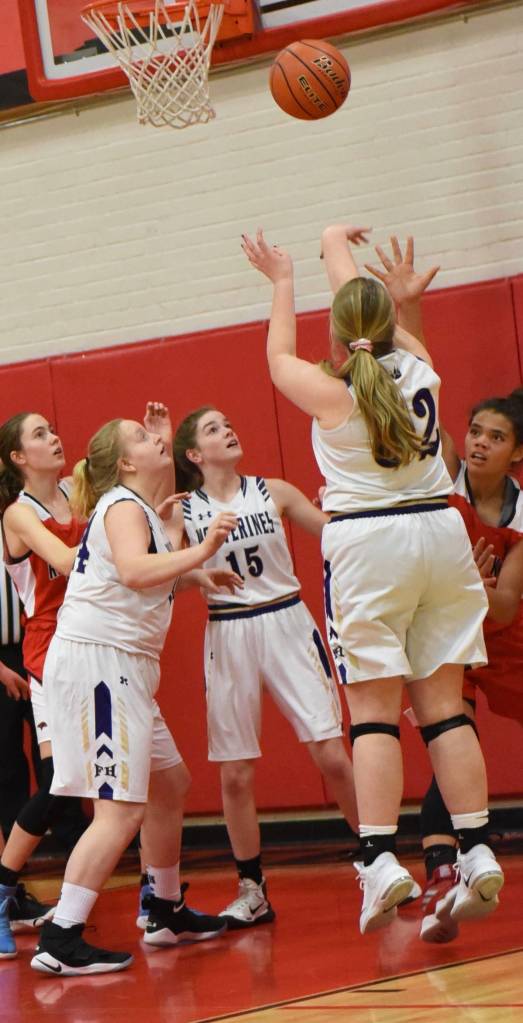 Contributed photo/John Stimpson                                Stella Parsons shoots for 2 in close.