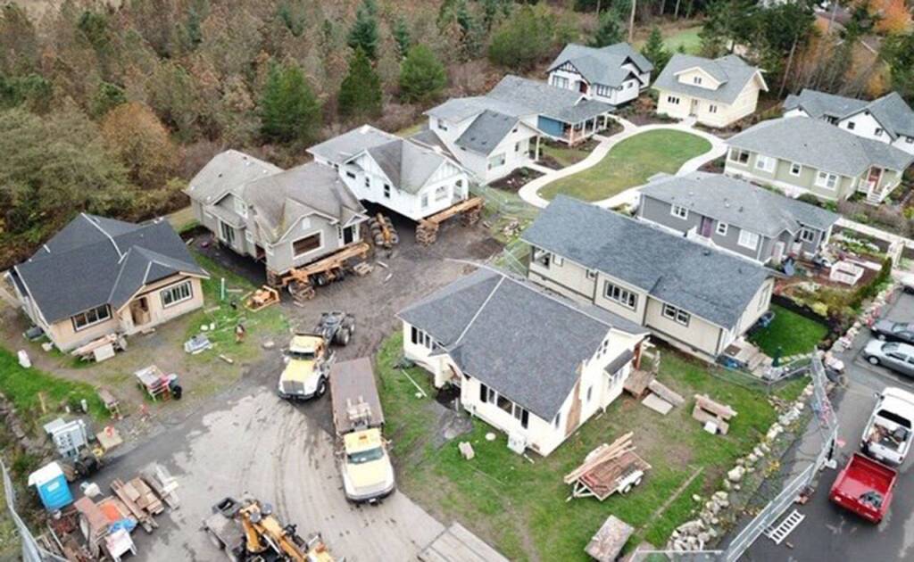 Contributed photo/San Juan Community Home Trust                                The final homes are added to the home trusts Sunrise II neighborhood on San Juan.