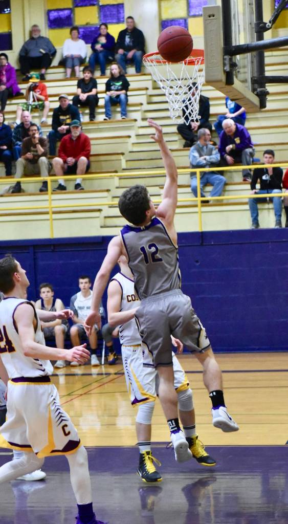 Contributed photo/John Stimpson                                Ethan Germain for 2 points.