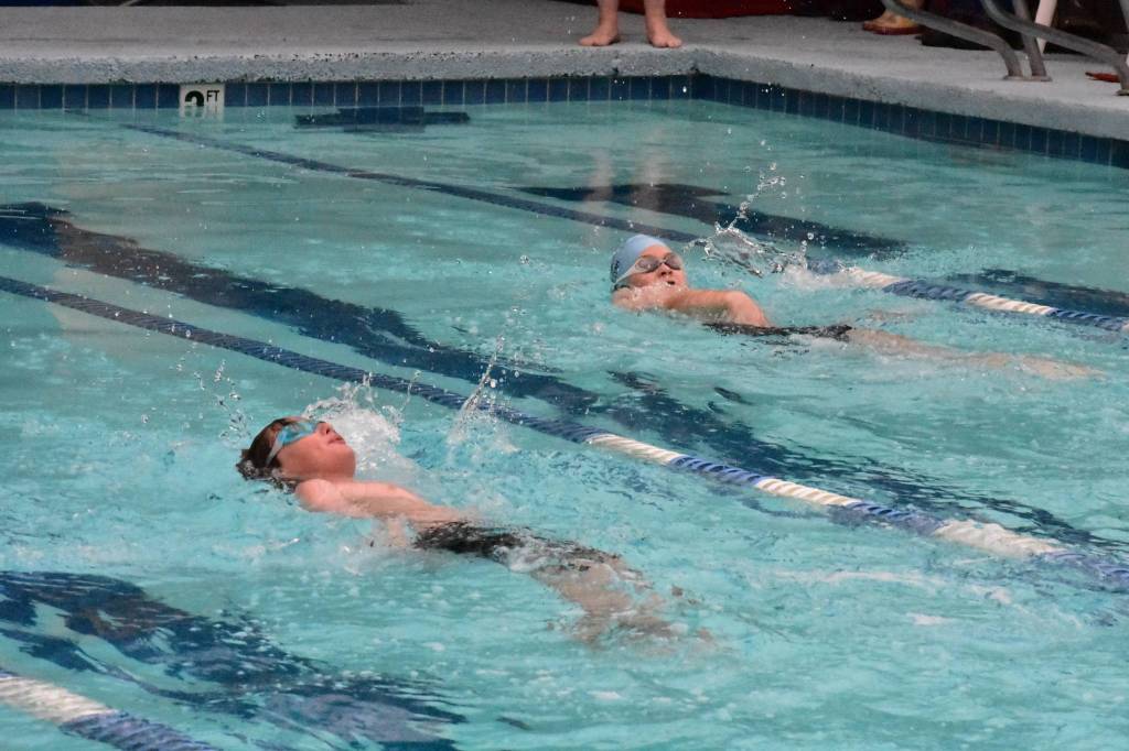 Contributed photo/Kyla Balcomb-Bartok                                Participants swim in the meet.