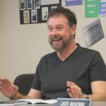 Staff photo/Hayley Day                                Board acting chairman John Kurtz talks at the Jan. 9 meeting.