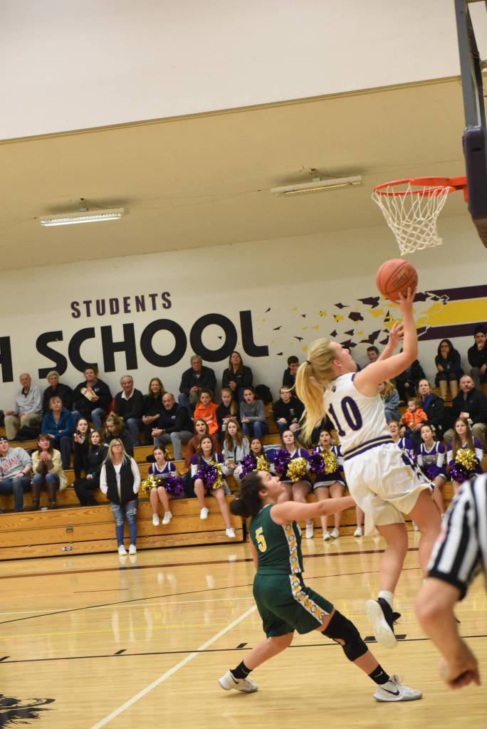 Contributed photo/John Stimpson                                Tori Polda glides for a 2-point layup.