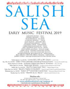 2019 Salish Sea Early Music Festival schedule