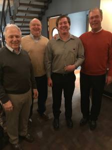 Contributed photo/Chuck Dalldorf                                From l-r: Fire Commissioners Frank Cardinale, Bob Jarman, Lt. Michael Henderson and Commissioner Albert Olson.