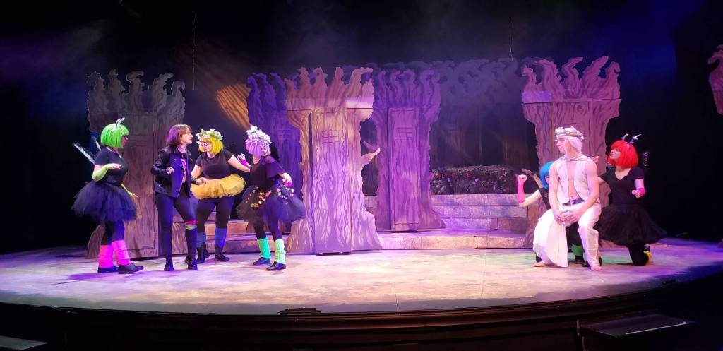 Contributed photo/San Juan Community Theatre                                Students practice the play.