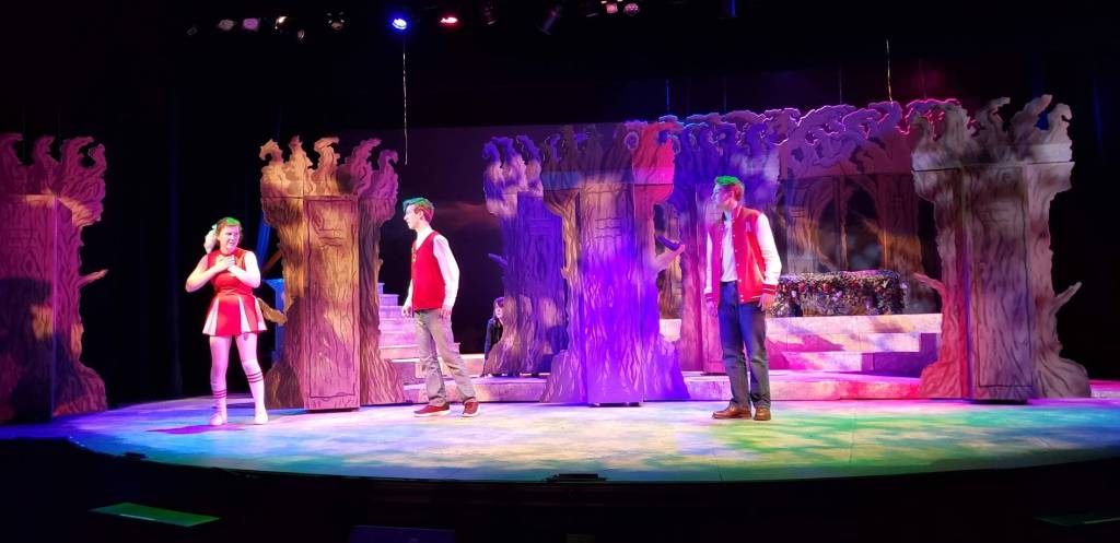 Contributed photo/San Juan Community Theatre                                Students practice the play.