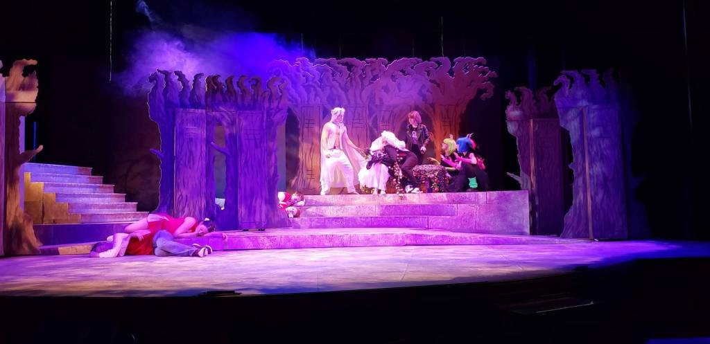 Contributed photo/San Juan Community Theatre                                Students practice the play.