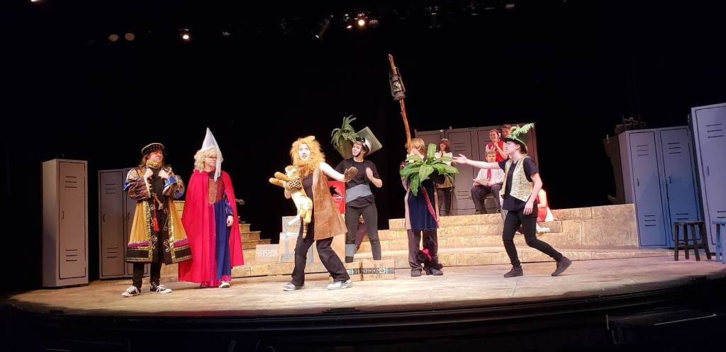 Contributed photo/San Juan Community Theatre                                Students practice the play.