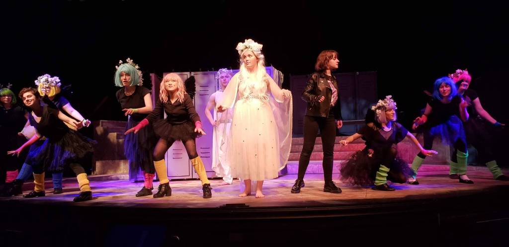 Contributed photo/San Juan Community Theatre                                Students practice the play.