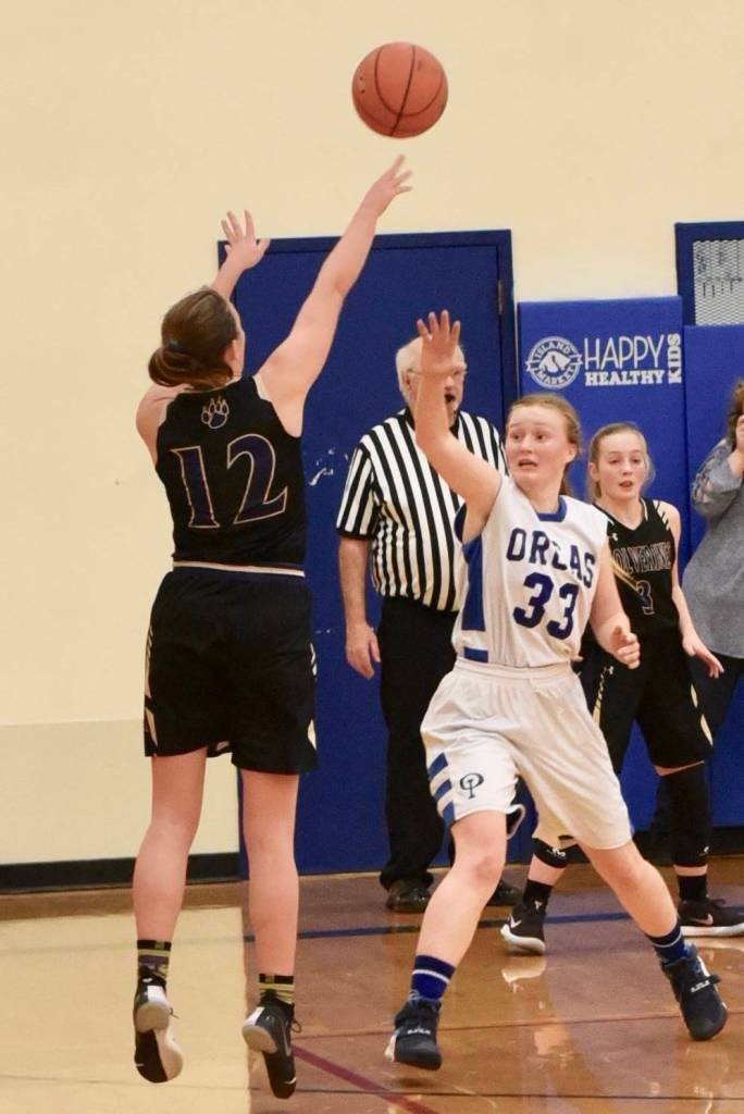 Leah Black shoots one of her many 3-pointers.
