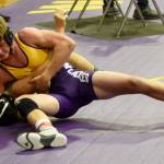 Jordan Lawson is really close to a pin of his opponent. / John Stimpson photo