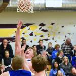 Teagan Big Mac August puts up a two point lay in. / John Stimpson photo