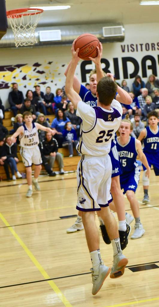 Kenny Hallock with a two point jump shot. / John Stimpson photo