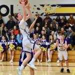 Lucas Chevalier lays up for a two-point basket. / John Stimpson photo