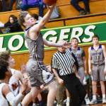 Chase Wilson glides to an easy two points. / John Stimpson photo