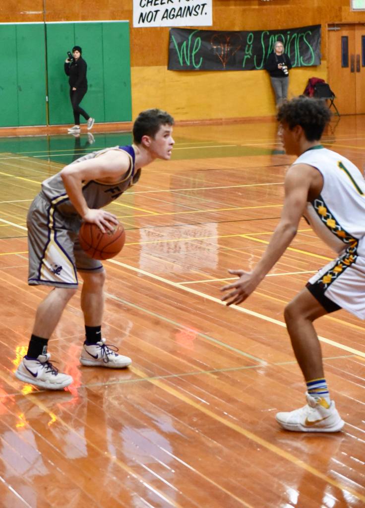 Ethan Germain sets up the offensive play. / John Stimpson photo